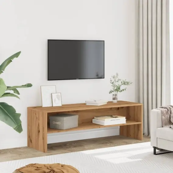Szafka pod TV, dąb artisian, 120x40x40 cm Lumarko! - Hurtownia wielobranżowa Lumarko Bestseller